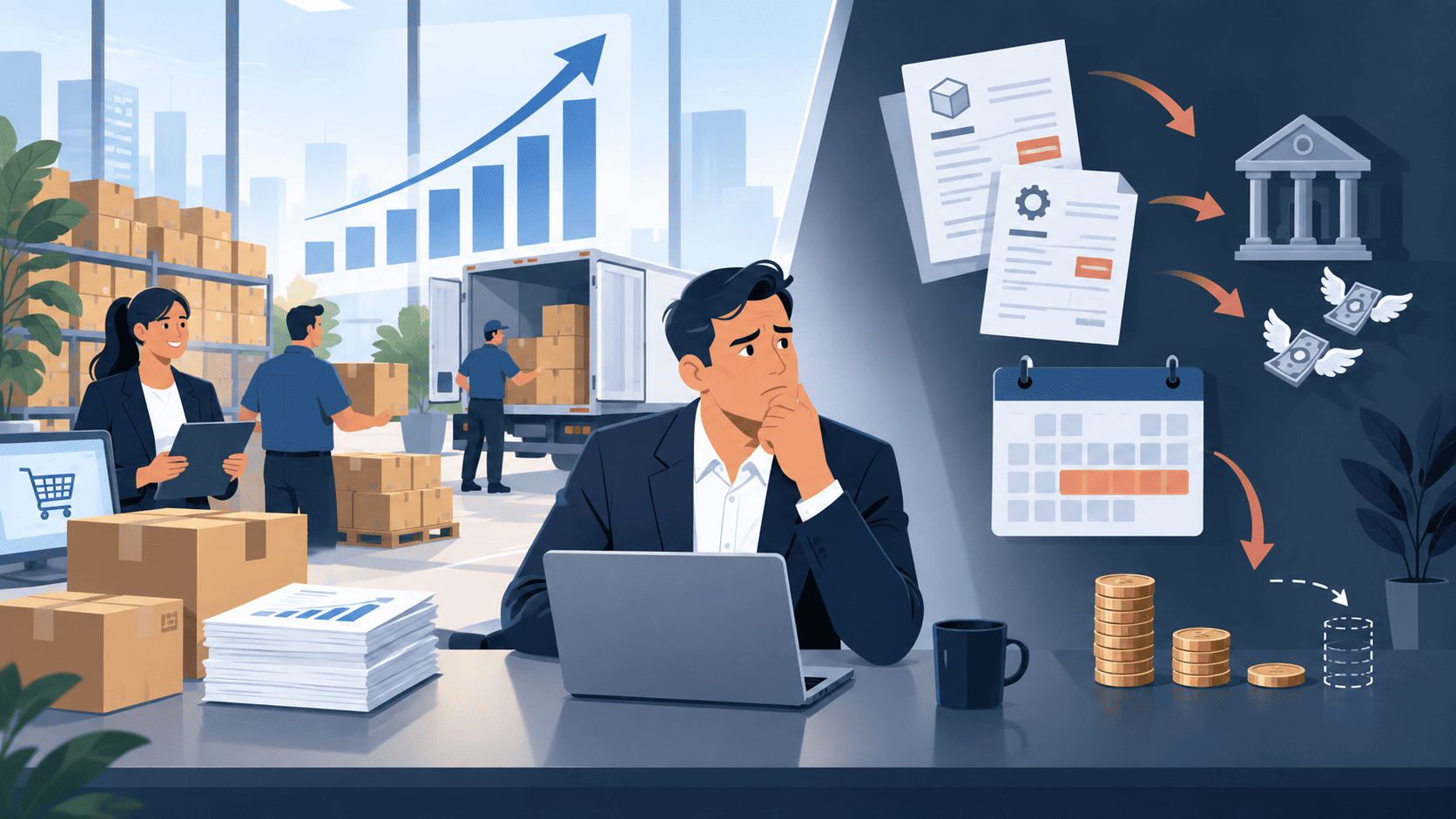 una empresa puede vender mas y quedarse sin dinero como es posible v1
